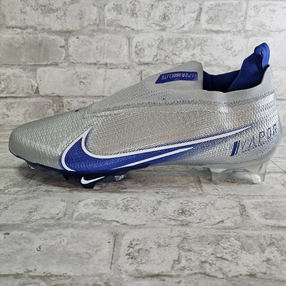 Nike Vapor Edge Elite 360 Flyknit Hyper Royal Football Cleats AO8276-010 Size 16